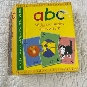 Colorful ABC Jigsaw Puzzle Book for Kids